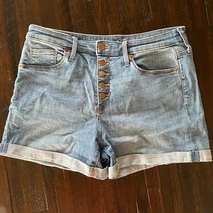 Universal Thread High Rise Button Fly Denim Shorts